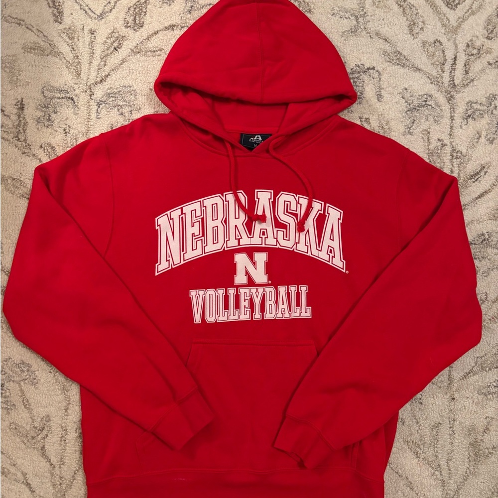 Red Nebraska Volleyball Hoodie